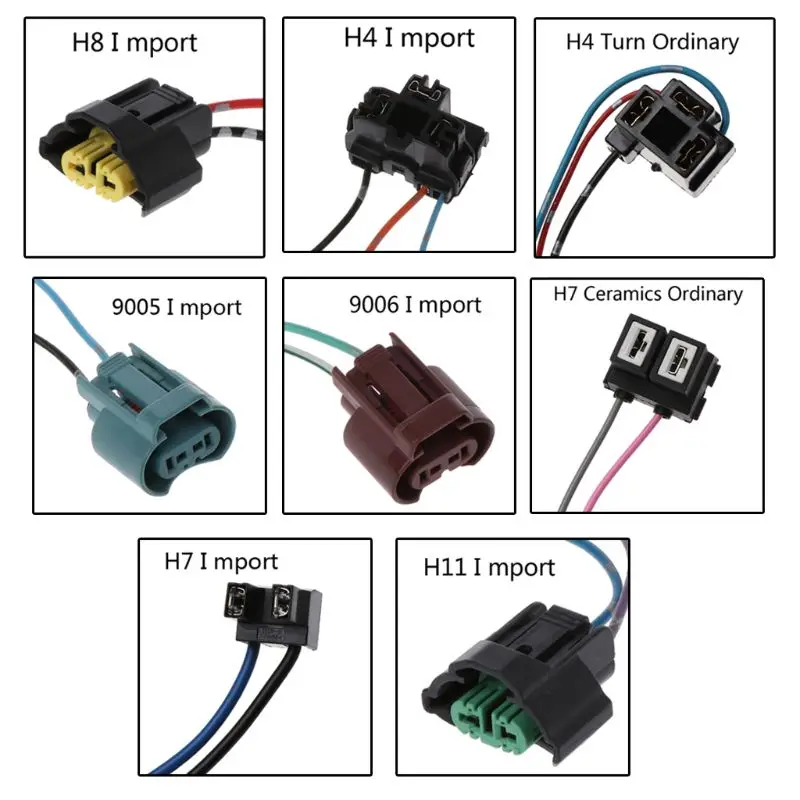 Import Auto H4 cu Halogen Bec cu Soclu Adaptor de Alimentare Conectați Conectorul Fasciculului de Cabluri 23GC Imagine 1