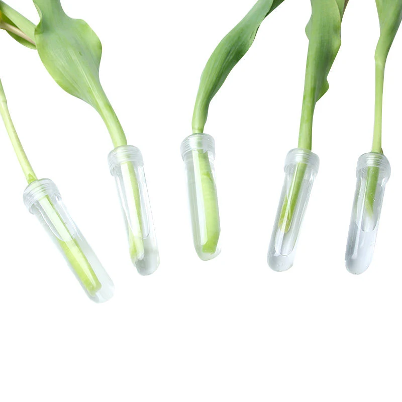 20buc Plastic de Flori Proaspete de Nutriție Tub Cu Capac de Stocare a Apei Tub Păstra Proaspete Hidroponice Recipient de Apă Floral Tub Imagine 3