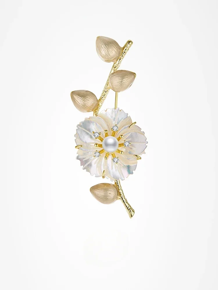 Flori De Hibiscus Brosa De Lux Corsaj Elegant Pin Sens De Design De Nișă Businese Costum Accesorii Cadou Imagine 0