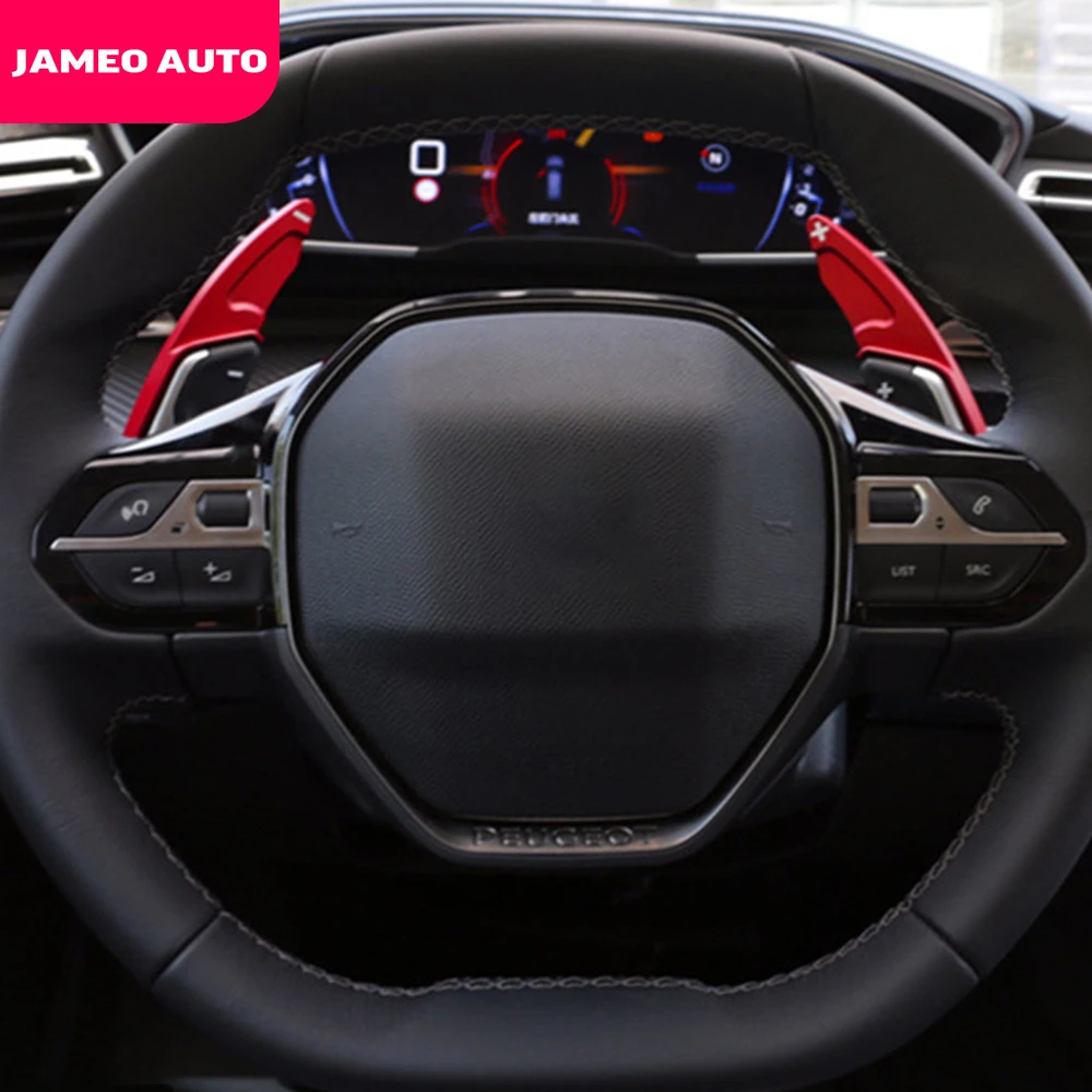Jameo Auto din Aliaj de Aluminiu Masina Paddle Shift pentru Peugeot 3008 2016 - 2021 Accesorii Volan Schimbator Extensia Autocolante Imagine 0