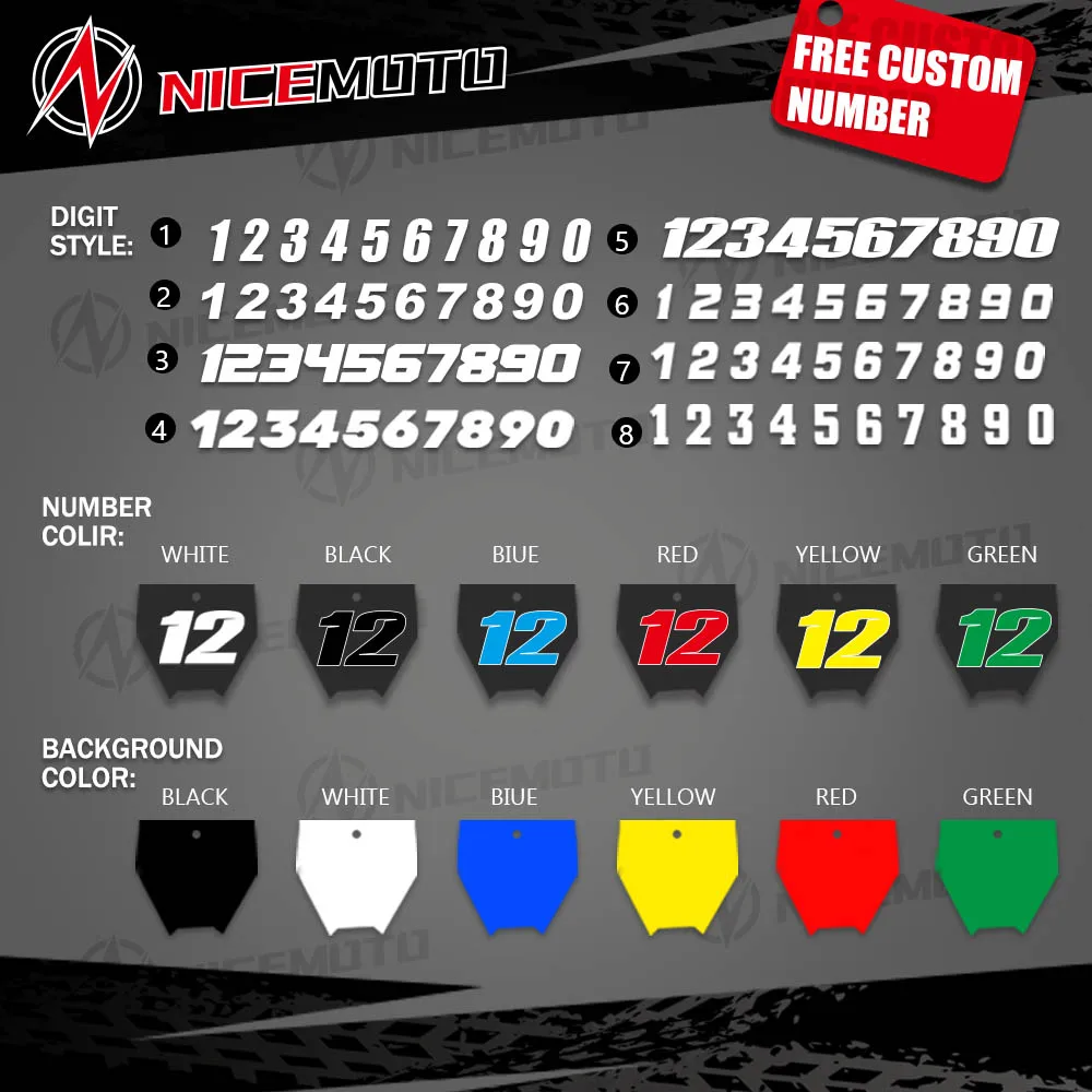 NICEMOTO Grafică și de Fundal Autocolant Decal Kituri pentru KTM 65 SX 65SX 2009 2010 2011 2012 2013 2014 2015 Imagine 4