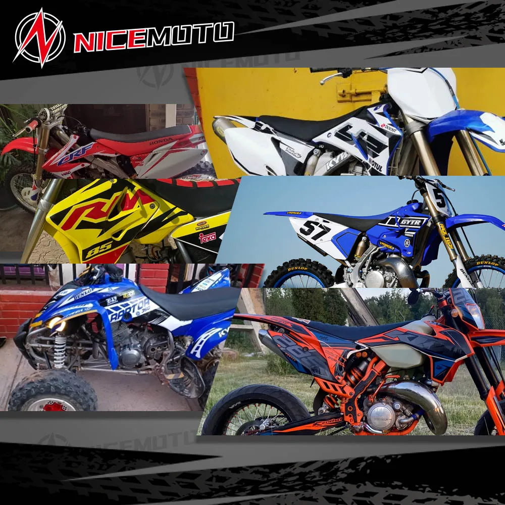 NICEMOTO Grafică și de Fundal Autocolant Decal Kituri pentru KTM 65 SX 65SX 2009 2010 2011 2012 2013 2014 2015 Imagine 5
