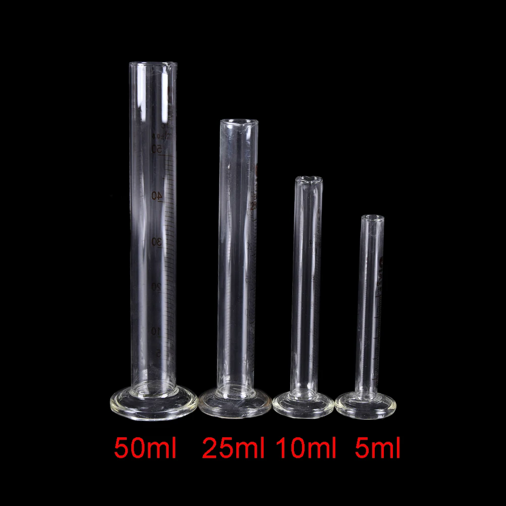 5-50ml Profesionale de Sticlă Cilindru gradat de Laborator de Chimie Instrument de Măsură Imagine 0