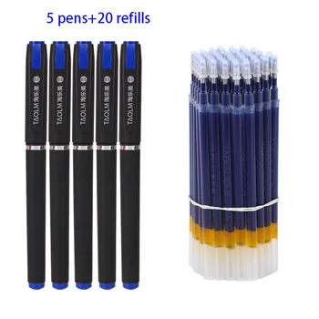 În 2022, 25 1.0 mare capacitate semnătura pixuri negru 0.7 birou de Afaceri creion 0.5 Student creion refill calligraphyneutral pixuri