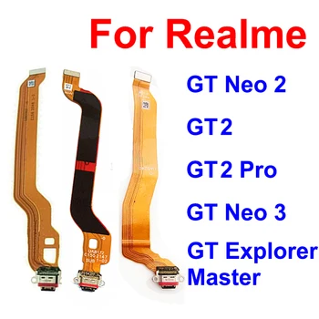 Încărcare USB Dock Cablu Flex Pentru Realme GT 2 Pro GT Neo 2 3 GT 2 Master Explorer Incarcator USB Port Conector Flex Panglică Piese